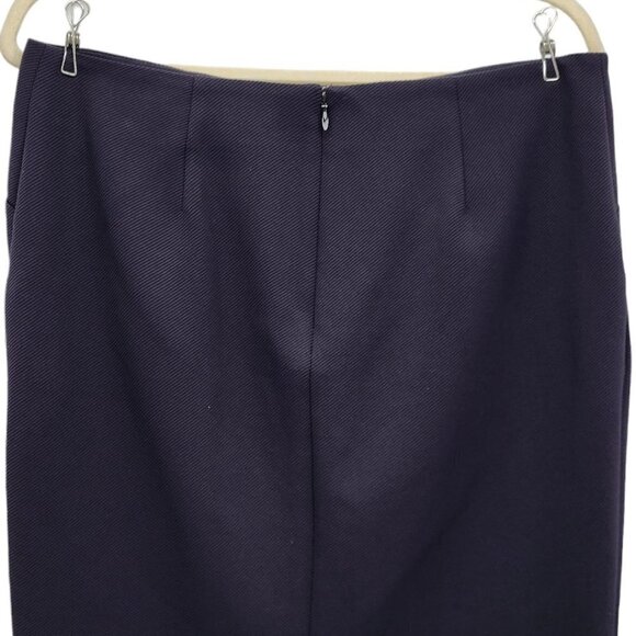 Diane Von Furstenberg Camisha DFV Black Ribbed Short Camisha Skirt Womens 10 - Picture 4 of 10